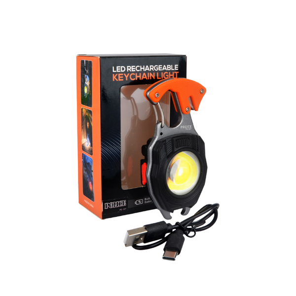 Police PE-327 Cob Ledli + Rezistans Çakmaklı Şarjlı Kamp Feneri - Image 1