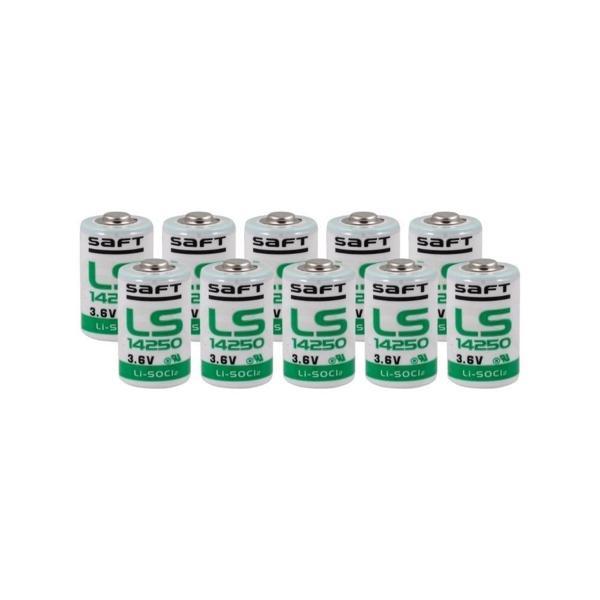 Saft LS14250 - 1/2 AA 3.6V Li-SOCI2 Lithium Pil 10 Lu Paket - Image 1