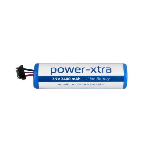 Power-Xtra - Verifone - V240M Yüksek Kapasiteli Pos Bataryası - 3.7V 3400mAh Li-ion Batarya - Image 1