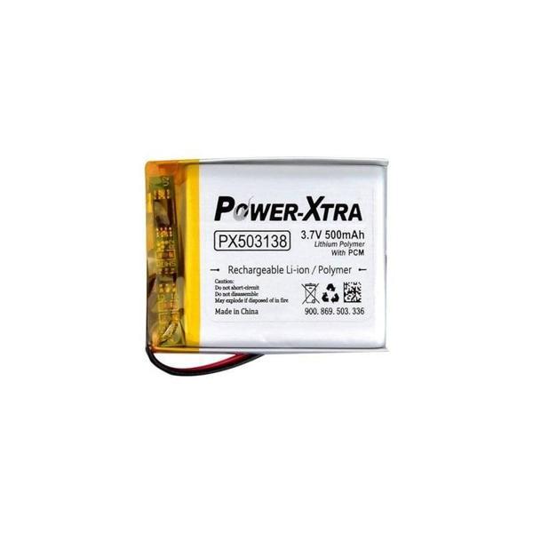 Power-Xtra PX503138 - 3.7V 500 mAh Li-Polymer Pil - Devreli - Image 1