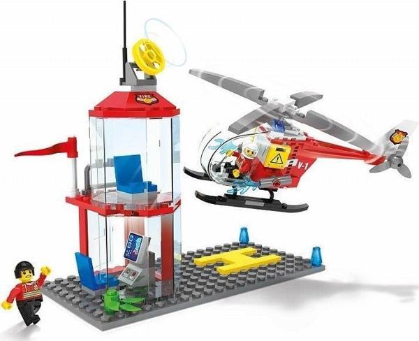 Blocki MyFireBrigade İtfaiye Helikopter Pisti KB0812 - Image 1