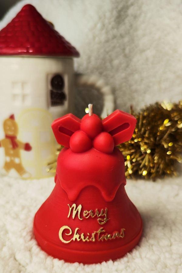 Yeni Yıl Noel Mum Yılbaşı Soya Mum | Süper Christmas Çan | - Image 1