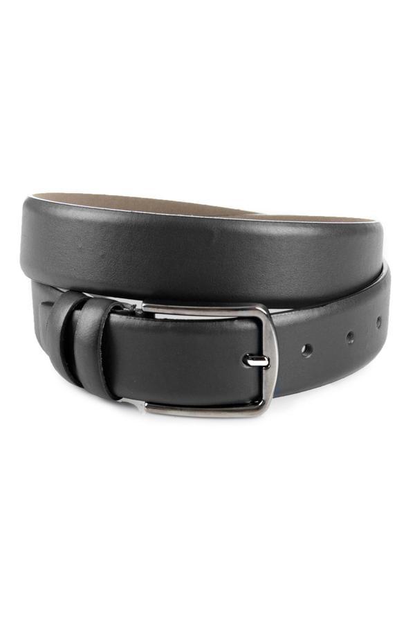 DeepSEA Erkek Siyah Klasik 3,5 cm Mat Suni Deri Kemer 1701350 - Image 1