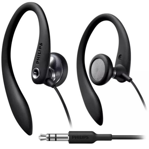 PHILIPS SHS3200BK/37 Esnek Kulak Kancalı Kulaklık Black - Image 1
