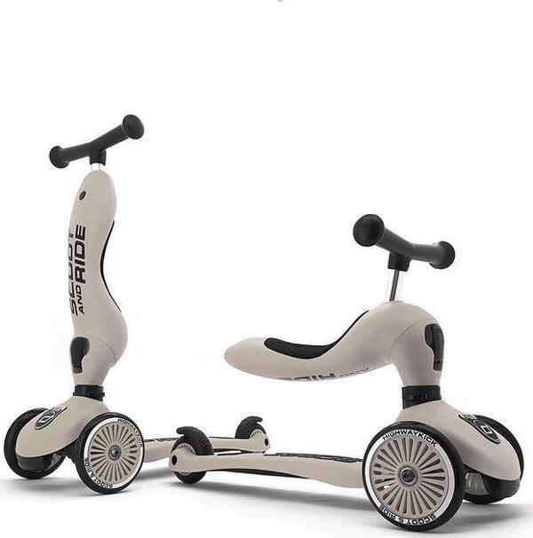 Scoot and Ride Highwaykick 1 Oturaklı Çocuk  Scooter Açık Gri 160629-96268 - Image 1