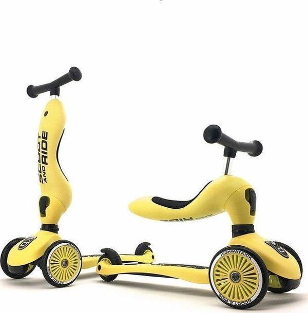 Scoot and Ride Highwaykick 1 Oturaklı Çocuk Scooter Sarı 160629-96354 - Image 1
