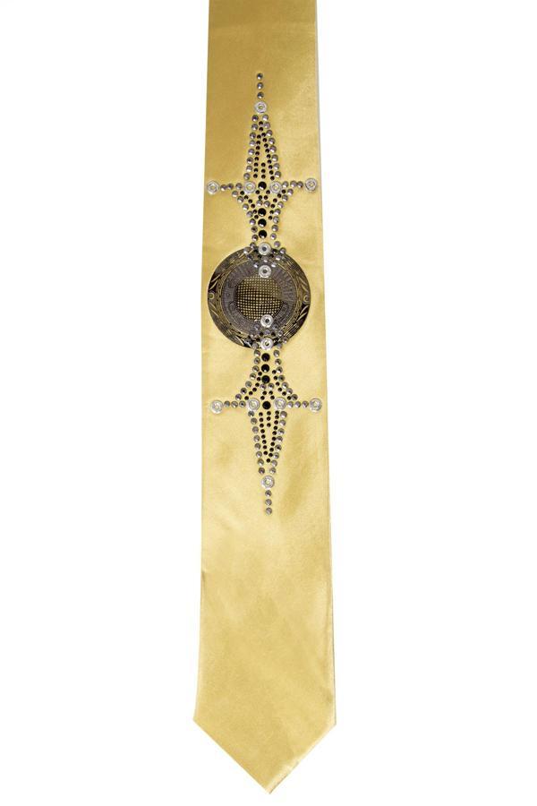 DeepSEA Gold Armalı Taşlı Mendilsiz Erkek Kravat 2107516 - Image 1