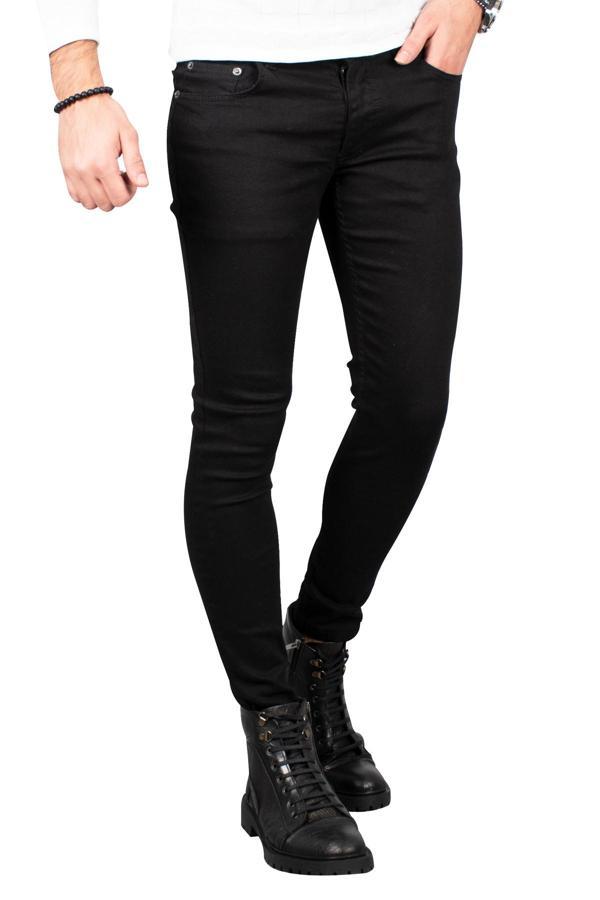 DeepSEA Erkek Siyah Skinny Kesim Kot Jean Pantolon 2004157 - Image 1