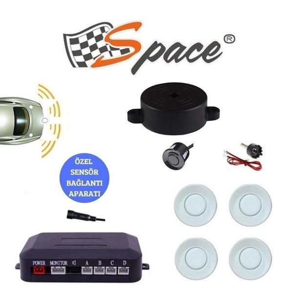 Space Ses İkazlı Park Sensörü 22 mm Beyaz / GUPR10-B - Image 1