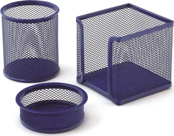 Mas 3 lü Masaüstü Perfore Set (Kalemlik + Küpnotluk + Ataçlık) - Image 1