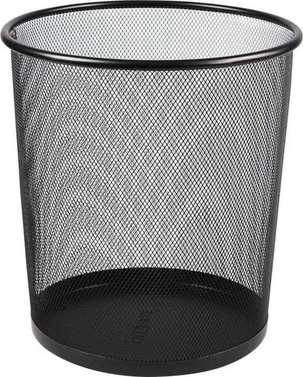 Cassa Metal Delikli Çöp Kovası 10 Lt Siyah Renk - Image 1