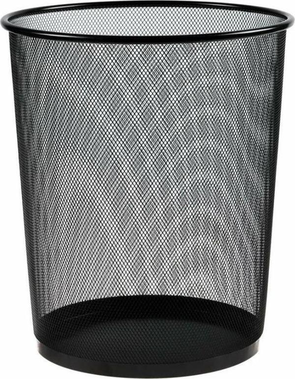 Gen-Of Metal Delikli File Çöp Kovası Siyah - Image 1