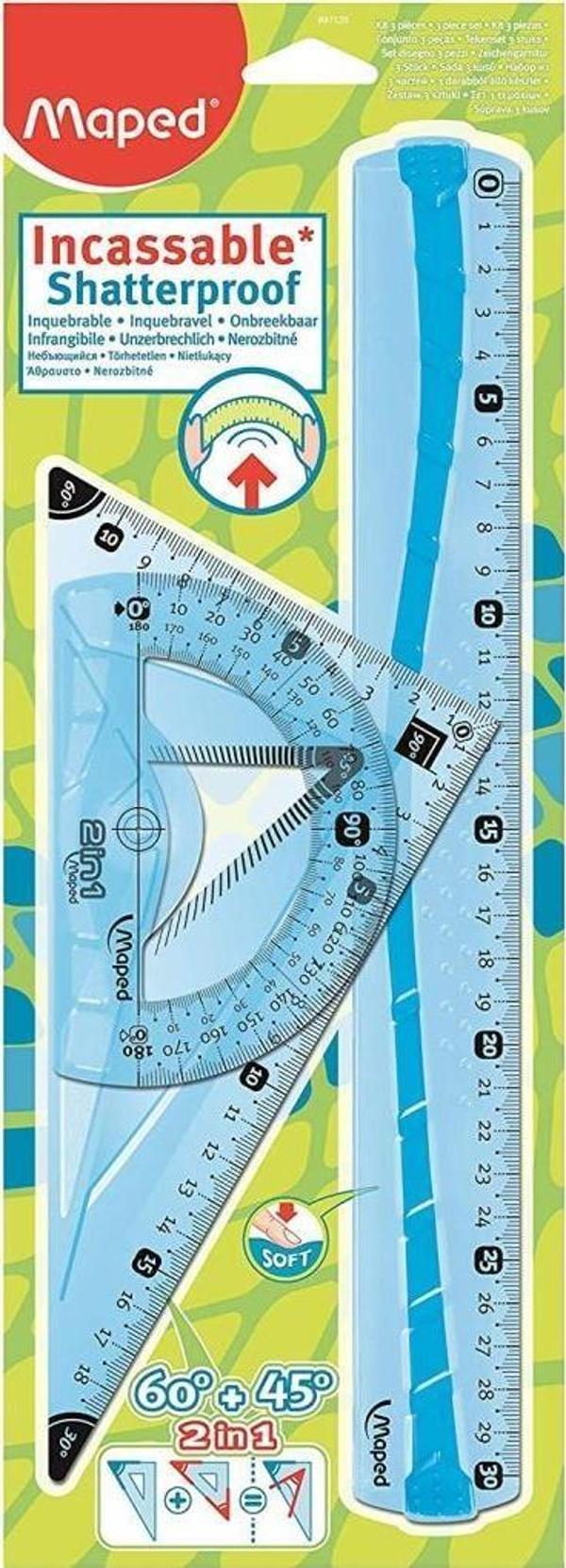 Maped Flex Cetvel Seti 3 Lü (897120) - Image 1