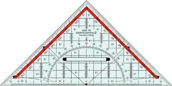 Ark Geodirect Üçgen Gönye Cetvel 32 cm x 45 Kod:082 - Image 1
