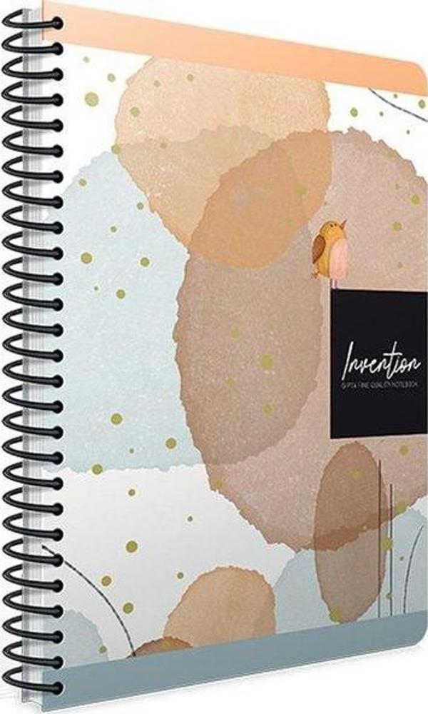 Gıpta Inventıon Spiralli Sert Kapak Defter 17 x 24 120 Yaprak Çizgili - Image 1