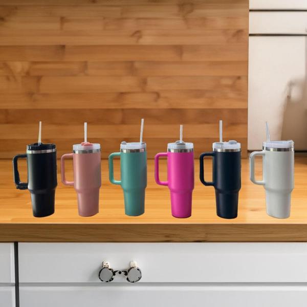Cooker YK1463 Pipetli 1,2 lt Çelik Bardak Termos Fuşya - Image 1