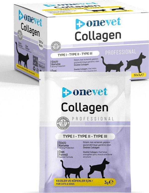 Onevet Collagen Şase 3 Gr Kedi Ve Köpekler Için Kolajen Eklem, Kas Ve Kemik Güçlendirmeye Yardımcı - Image 1