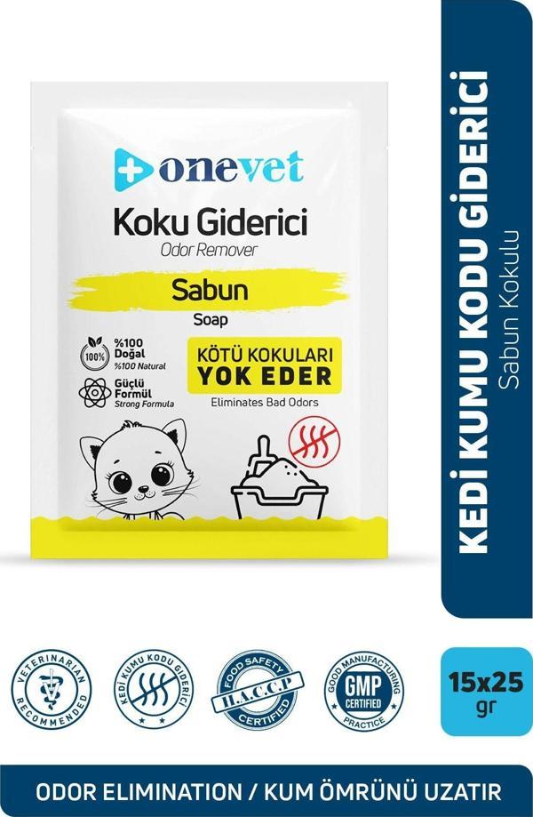 Onevet Kedi Koku Giderici Sabun Kokulu 25 Gr. 15 Adet Oc201B15 - Image 1