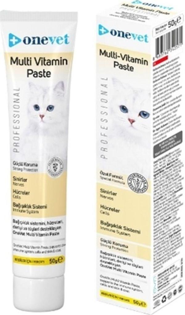 Onevet Multivitamin Macun 50 Gr Tüy Yumağı Oluşumu Önleyici Kedi Malt Paste - Image 1