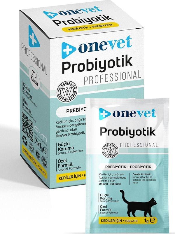Onevet Probiyotik Saşe 7X1 Gr Kediler İçin Sindirim Ve Bağışıklık Sistemi Destekleyici Toz Şase - Image 1