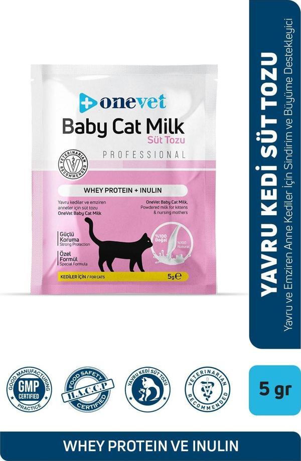 Onevet Yavru Kedi Süt Tozu Şase 5 Gr Sindirim Ve Büyüme Destekleyici Emziren Anne Ve Yavru Kediler Için - Image 1
