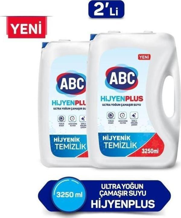 ABC Ultra Çamaşır Suyu Hijyen Plus 3250 ml x 2 Adet - Image 1