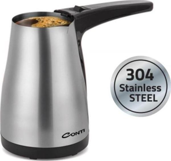 Conti CKC-321 Crazy Elektrikli Çelik Cezve Inox  - Image 1