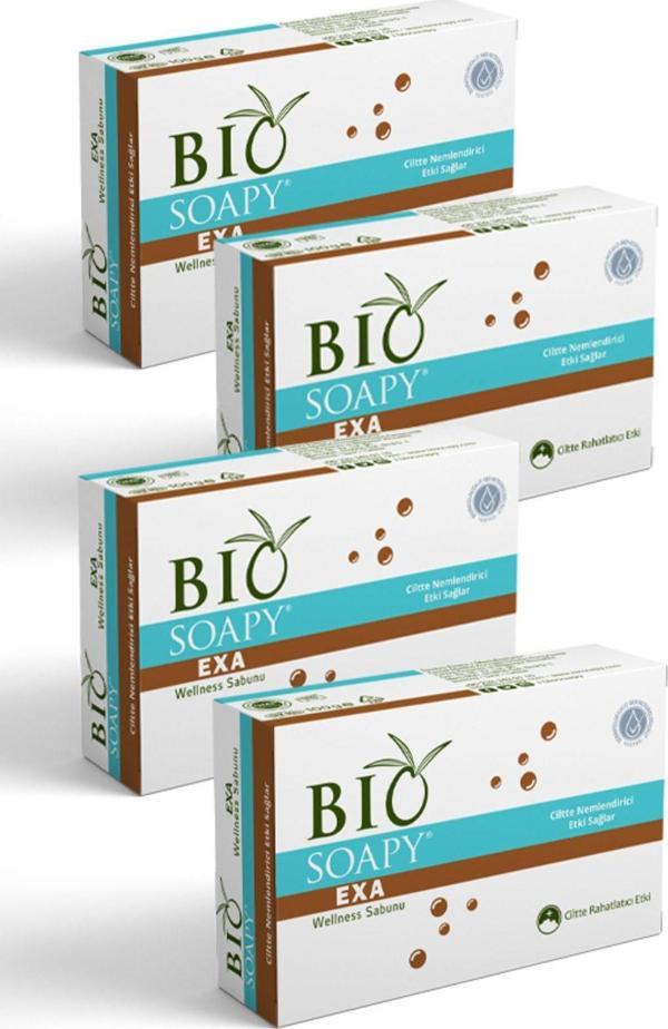 Biosoapy %100 Doğal Kızarıklık - Kuruluk - Karşıtı Exa 100 Gr X 4Adet Sabun - Image 1