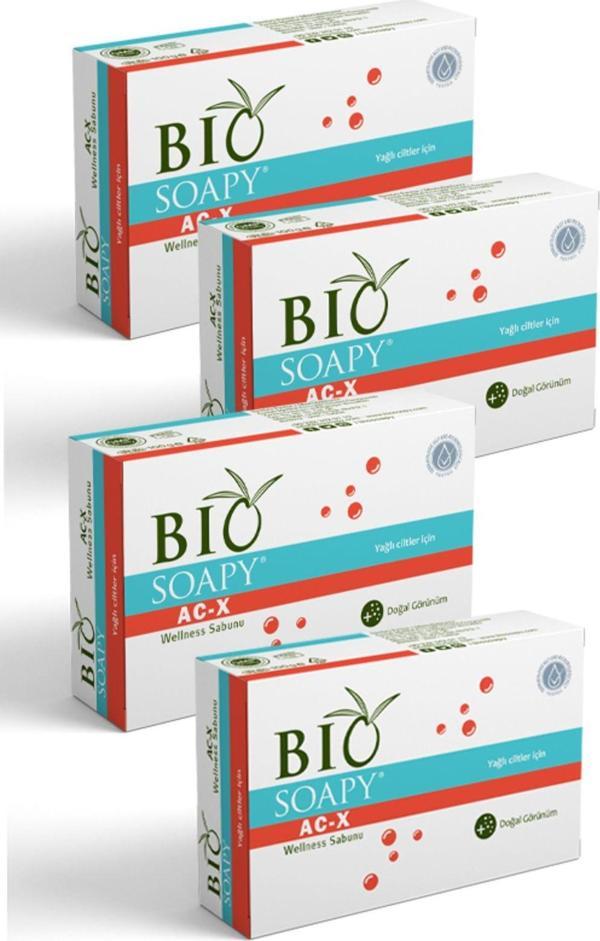 Biosoapy Akne Sivilce Yağlı Ciltler Için Doğal Bakım Onarım Sabun Ac-X 100 Gr X 4 Adet - Image 1