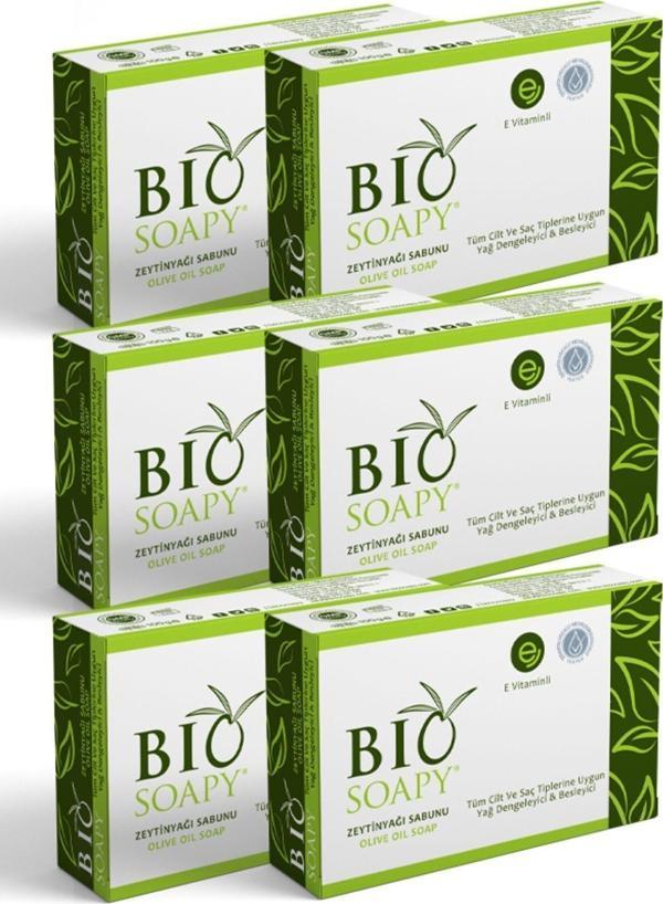 Biosoapy Bakım - Nem İçin Doğal Zeytin Yağı Sabunu Doğal 100 Gr X 6 Adet Cilt Ve Saçlarda Antioksidan Etki - Image 1