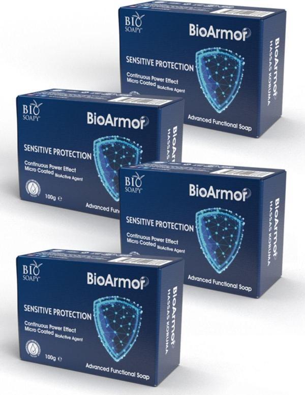 Biosoapy Bioarmor Doğal Sabun 100 Gr X 4 Adet (Hijen - Koruma - Antimikrobiyel Ve Temizlik ) - Image 1