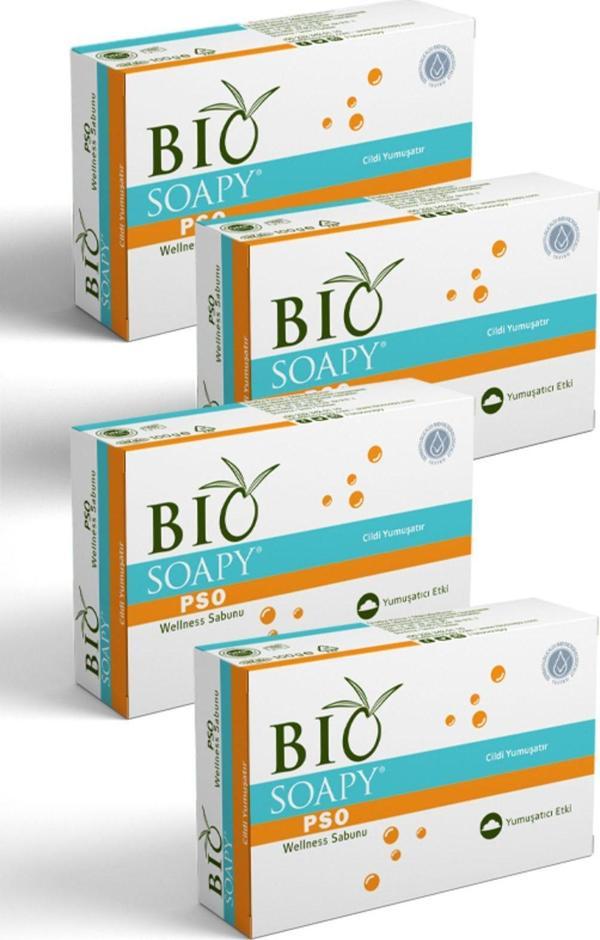 Biosoapy Doğal Pso Pullanma Karşıtı Sabun 100 Gr X 4 Adet Nemlendirici - Image 1