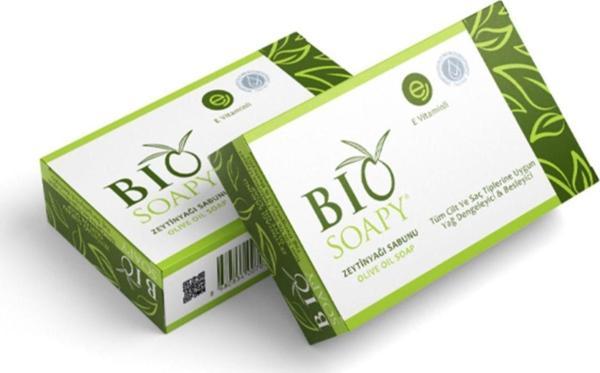 Biosoapy Doğal Zeytin Yağı Sabunu Doğal 100 Gr X 3 Adet Cilt Ve Saçlarda Antioksidan Etki - Image 1