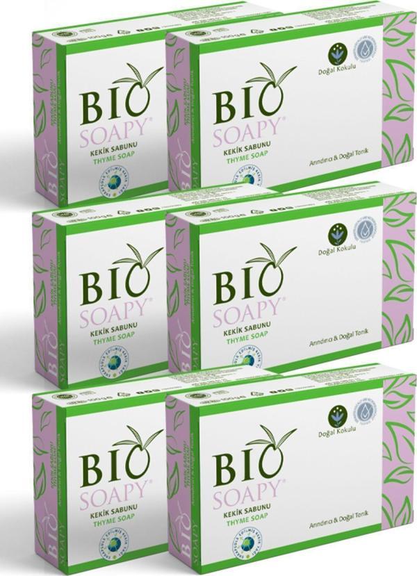 Biosoapy El - Yüz - Vucut Için Kekik Sabunu Doğal Hijgen 100 Gr X 6 Adet (Arınmış Bir Cilt) - Image 1