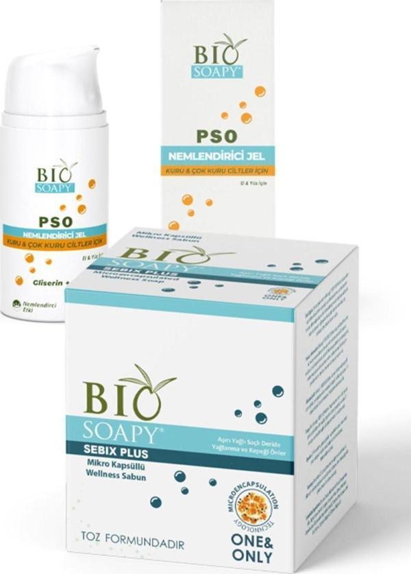 Biosoapy Saç Sakal Pup Pul Deri Için Nemlendirici Onarıcı Sebix Plus Pso Jel 30 Şase /30Ad 2 Li Set - Image 1