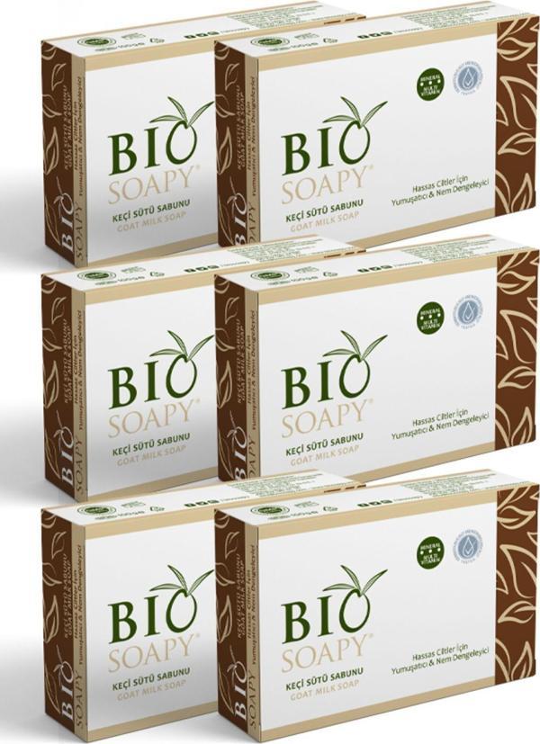 Biosoapy Yoğun Nem Ve Bakım İçin Keçi Sütü Sabunu 100 Gr X 6 Adet ( Nemlendirici Etkisi Yoğun ) - Image 1