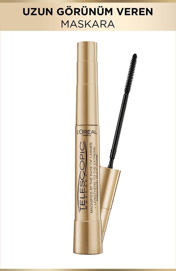 L'Oreal Paris Telescopic Uzun Görünüm Veren Maskara - Siyah - Image 1