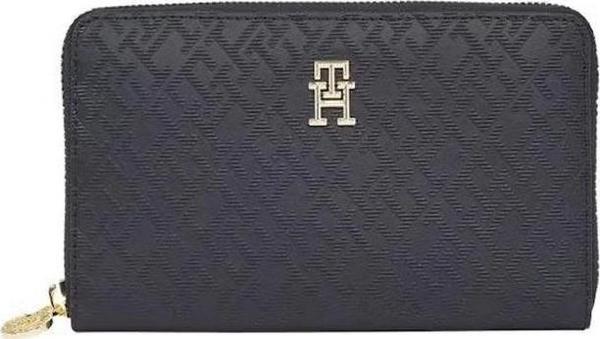 Tommy Hilfiger Monogram LacivertFermuarlı Kadın Cüzdan - Image 1