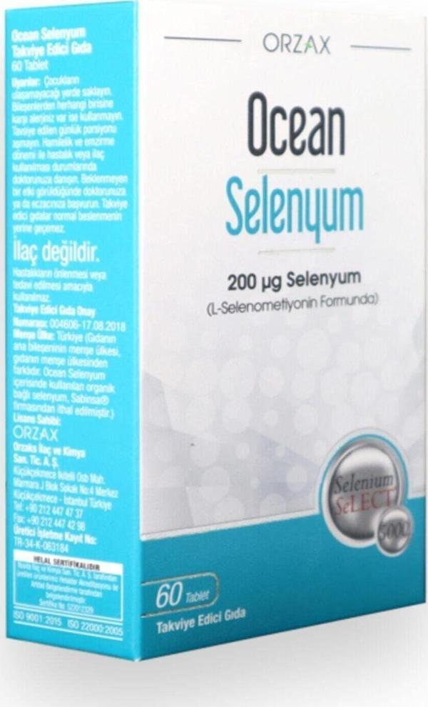 Ocean Selenyum 200mcg 60 Tablet - Image 1