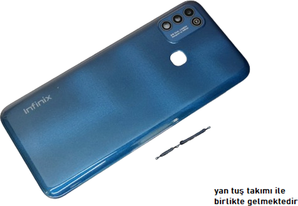 Infinix HOT 10 PLAY KASA ARKA Pil Batarya Kapağı MAVİ - Image 1