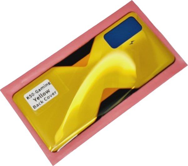 Xiaomi Redmi K50 Gaming Arka Pil Batarya Kapağı (CAM)  SARI - Image 1