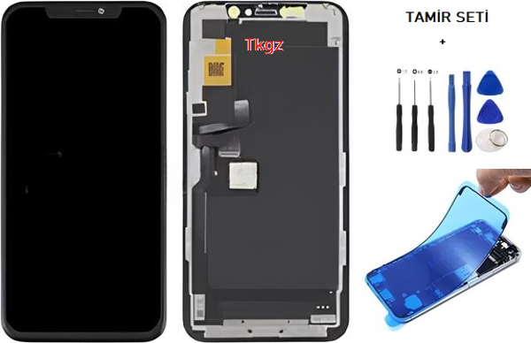 iPhone 11 PRO MAX Lcd Ekran Dokunmatik Orijinal  Kalite ( JK MARKA ) + TAMİR SETİ + TOZ BANTI - Image 1