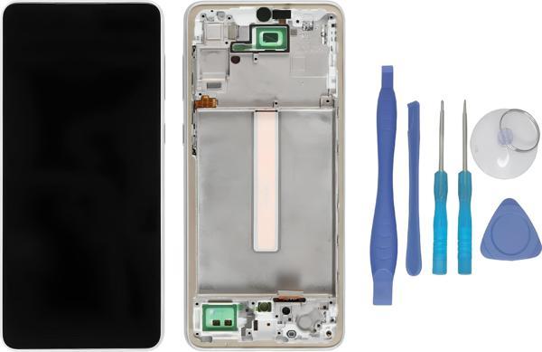 Tkgz - Samsung Galaxy A33 5G SM-A336 Lcd Ekran Dokunmatik - A -Kalite ÇITALI BEYAZ + TAMİR SETİ - Image 1