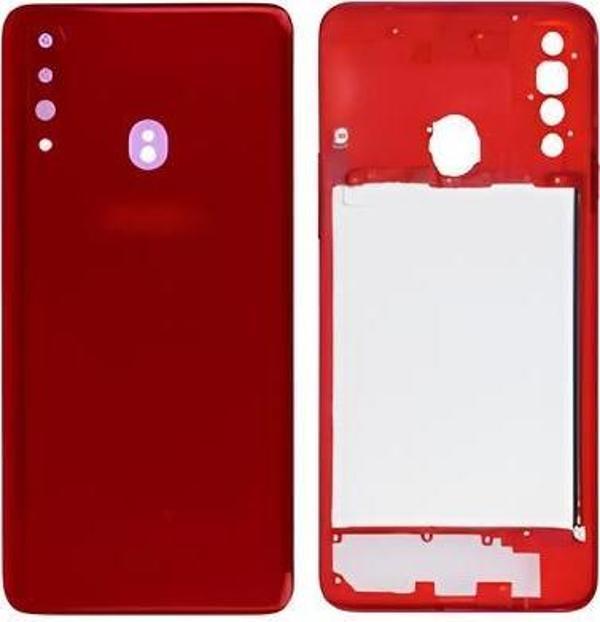 Samsung Galaxy A20S  - SM-A207F FULL Kasa Arka Kapak Takım KIRMIZI - Image 1