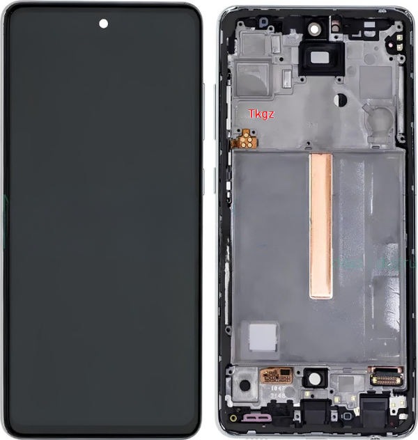 Tkgz - Samsung Galaxy A52 - SM-A525 Lcd Ekran Dokunmatik - A - Kalite ÇITALI BEYAZ - Image 1