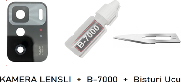 Xiaomi POCO X3 GT Arka Kamera Lensi CAM + B-7000 - Image 1