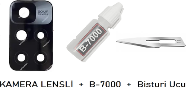 Xiaomi Redmi 10 - 2020 Arka Kamera Lensi CAM + B-7000 - Image 1