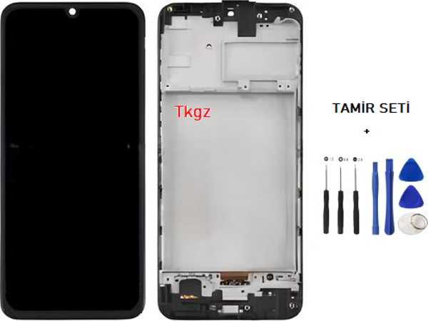 Tkgz - Samsung Galaxy M21 - SM-M215 Lcd Ekran Dokunmatik - A - Kalite ÇITALI + TAMİR SETİ - Image 1