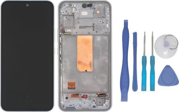 Samsung Galaxy A54 5G SM-A546 Lcd Ekran Dokunmatik Orijinal Kalite BEYAZ ÇITALI + TAMİR SETİ - Image 1