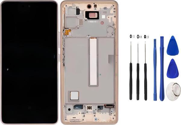 Samsung Galaxy A53 -5G Lcd Ekran Dokunmatik Orijinal Kalite  ÇITALI GOLD + TAMİR SETİ - Image 1